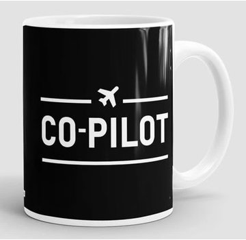 Airportag Mug Co-Pilot Black 11 oz