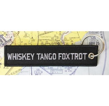 avworld.ca Keychain Whiskey Tango Foxtrot