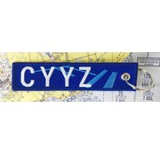 Key Chain CYYZ blue
