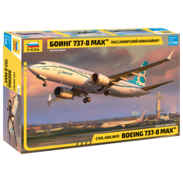 Zvesda B737-8 MAX Boeing  House livery 1:144 scale kit
