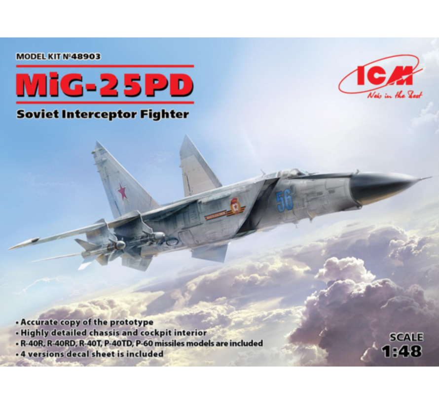 MiG25PD Soviet Interceptor Fighter 1:48
