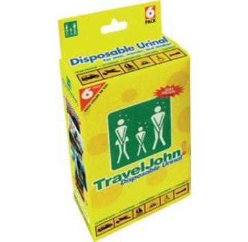 Travel John Disposable Urinal 6 Pack