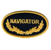 avworld.ca Patch Navigator Oval Black Gold