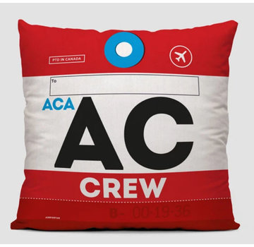 Airportag Throw Pillow AC Crew