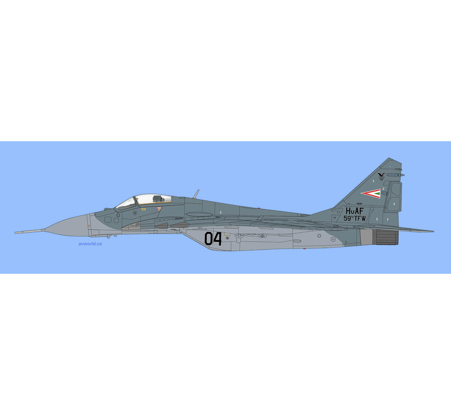 MiG29A 1st TFS Puma 59th TFW Hungarian Air Force 04 1:72