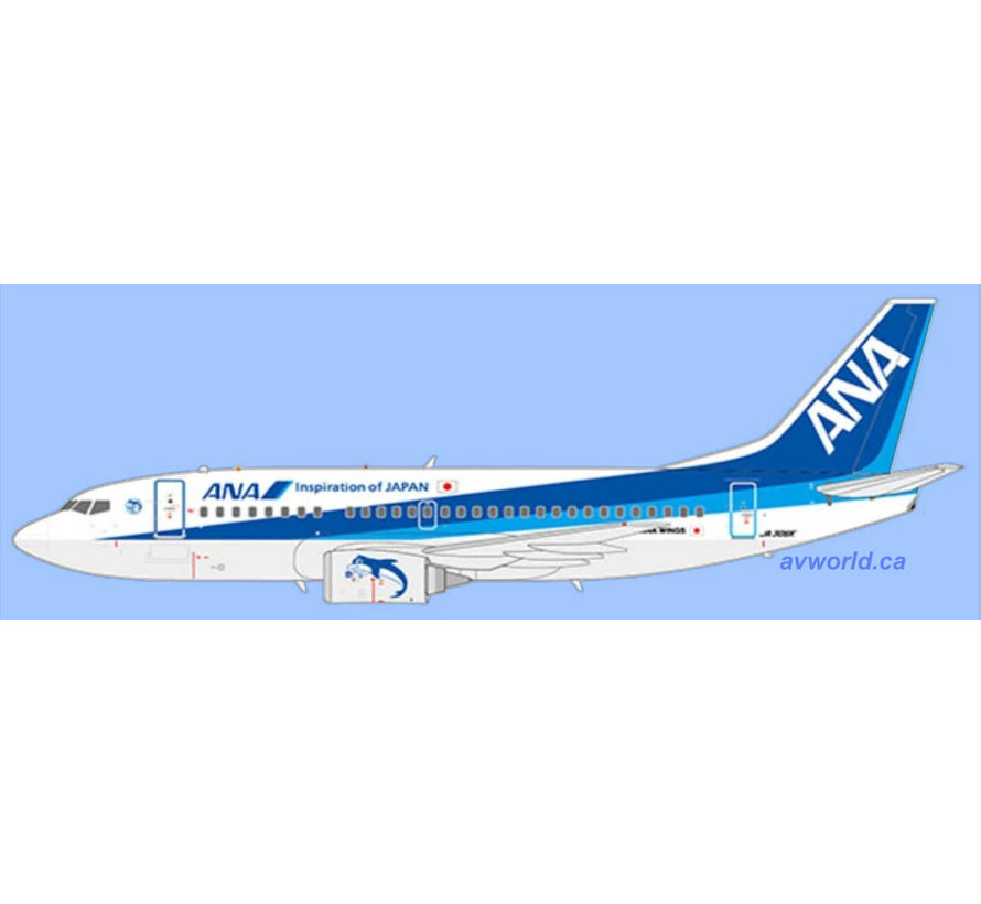 B737-500 ANA Wings Farewell JA307K 1:200 (OB) - avworld.ca