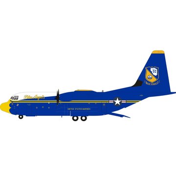 InFlight C130J Hercules Blue Angels USMC Fat Albert 170000 1:200 with stand