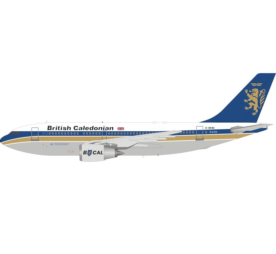 A310-200 British Caledonian Airways G-BKWU 1:200 with stand