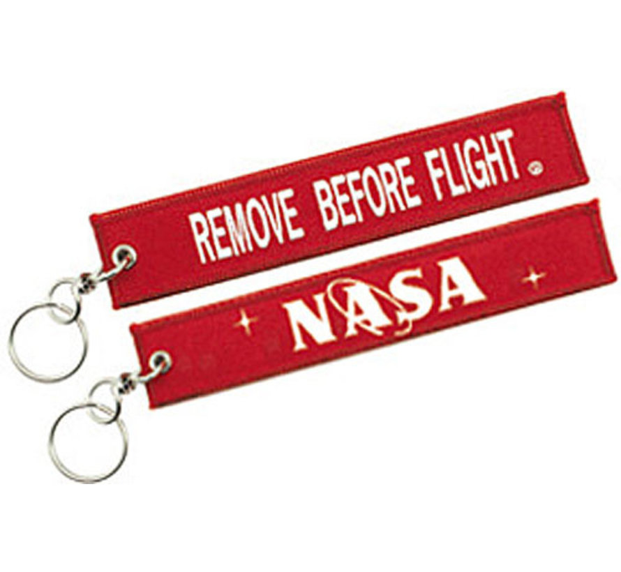 Remove Before Flight NASA Key Chain