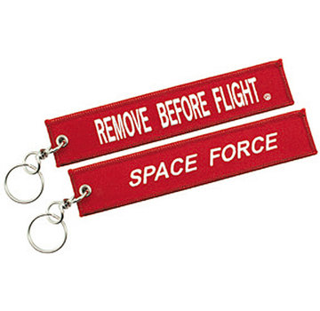 Remove Before Flight Space Force Keychain