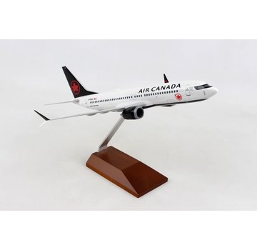 SkyMarks B737-8 MAX Air Canada 2017 Livery 1:130 with wooden stand
