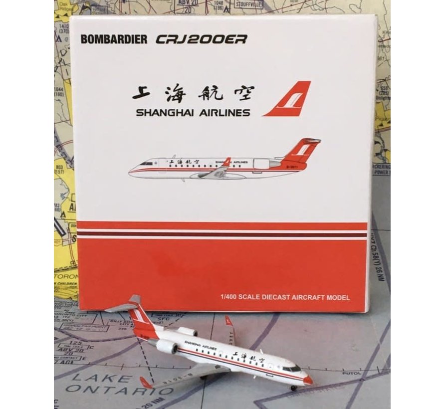 CRJ200ER Shanghai Airlines Special Nose B-3018 1:400