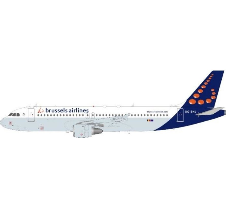 A320 Brussels Airlines OO-SNJ 1:200 with stand
