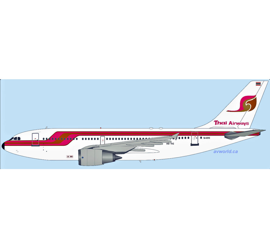 A310-200 Thai Airways Old Livery red/or HS-TIC 1:200