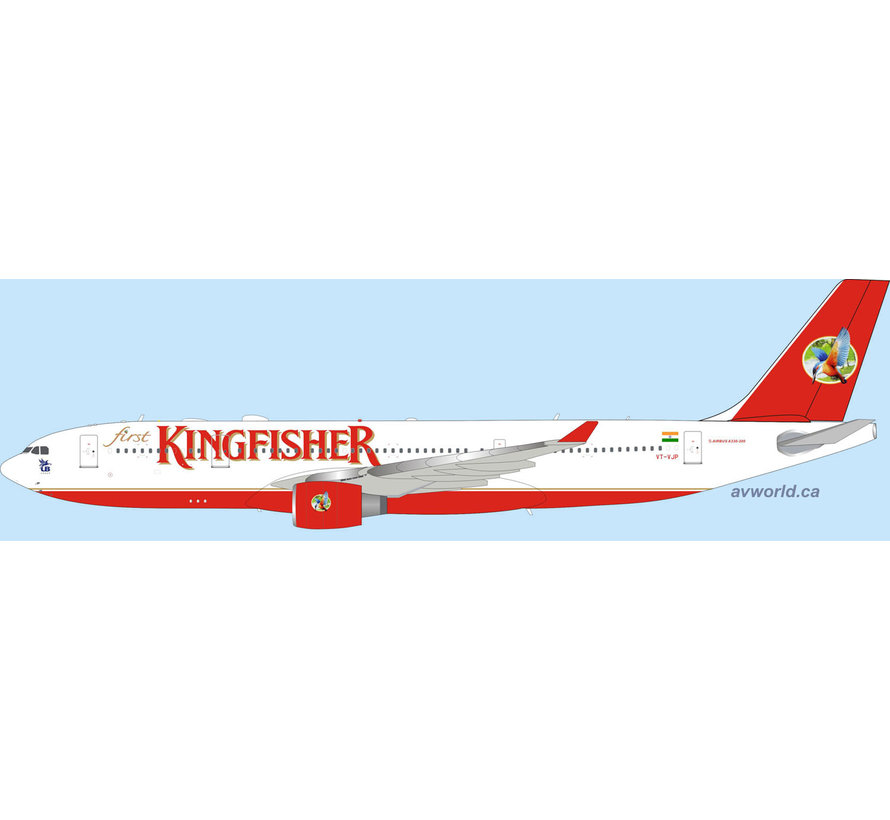 A330-200 Kingfisher Airlines VT-VJP 1:200 with stand