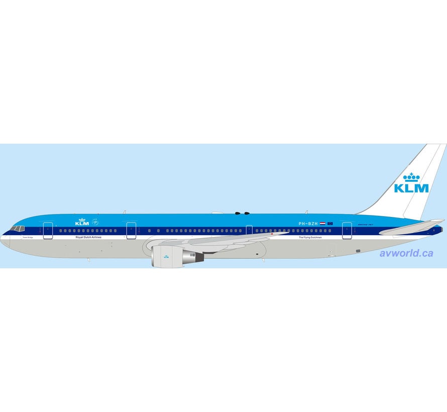 B767-300ER KLM PH-BZH 1:200 with stand +NSI+