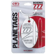PlaneTags Japan Airlines Boeing 777-346 PlaneTag Tail #JA8943