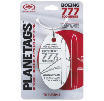 PlaneTags Japan Airlines Boeing 777-346 PlaneTag Tail #JA8943