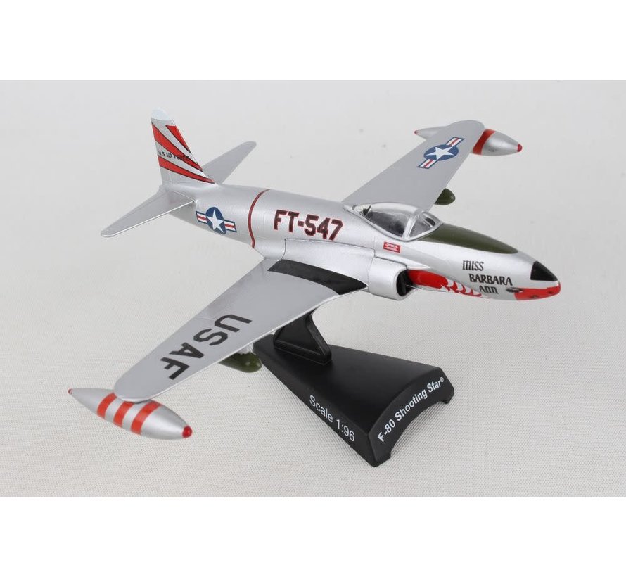 F80 Shooting Star USAF FT-547 Miss Barbara Ann 1:80 with stand