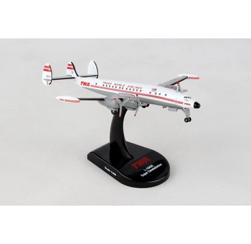 Postage Stamp Models L1049 Super Constellation Trans World Airlines TWA 1:300 with stand