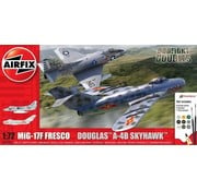 Airfix Mig17F & A4E Skyhawk Dogfight Double 1:72 with paint & glue