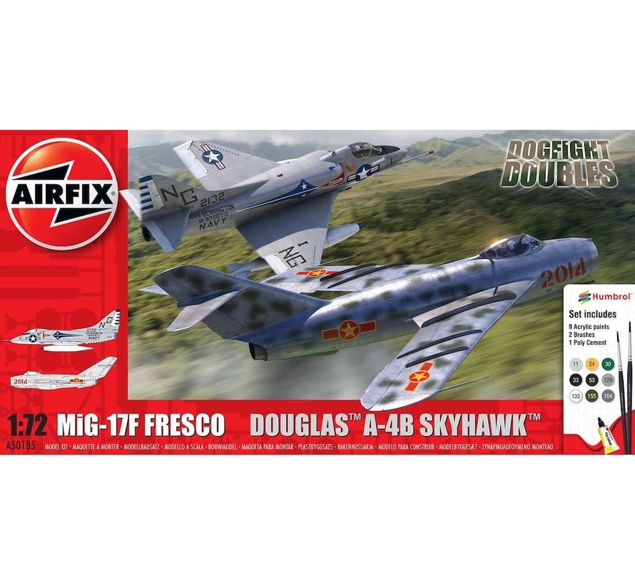 Mig17F & A4E Skyhawk Dogfight Double 1:72 with paint & glue
