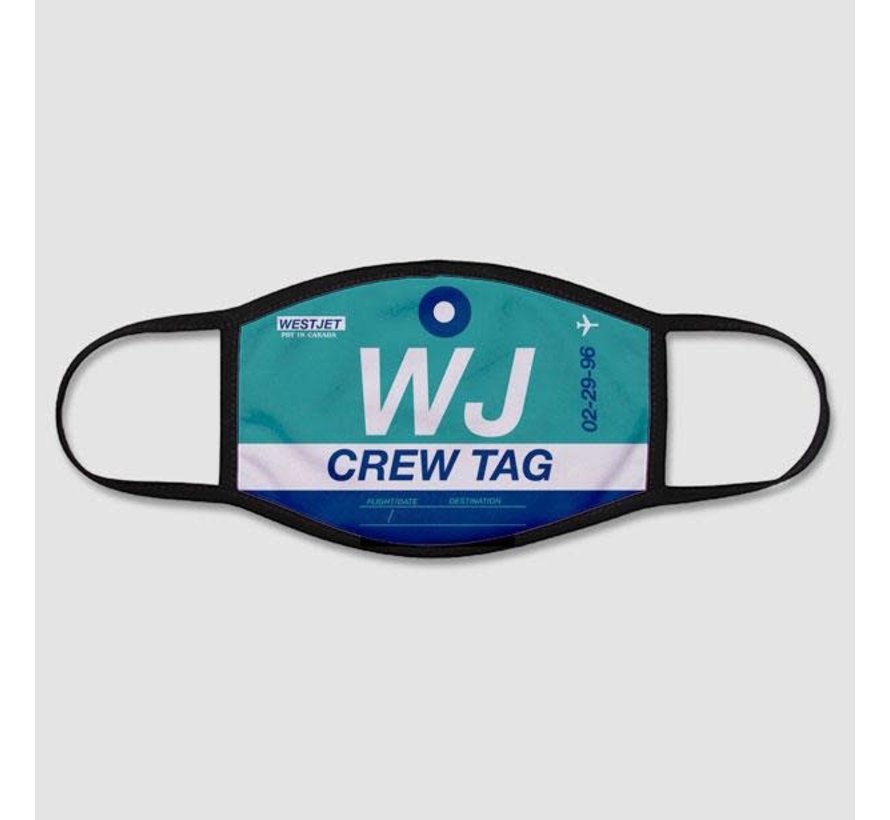 WJ - Face Mask - Regular / Medium - WestJet Crew