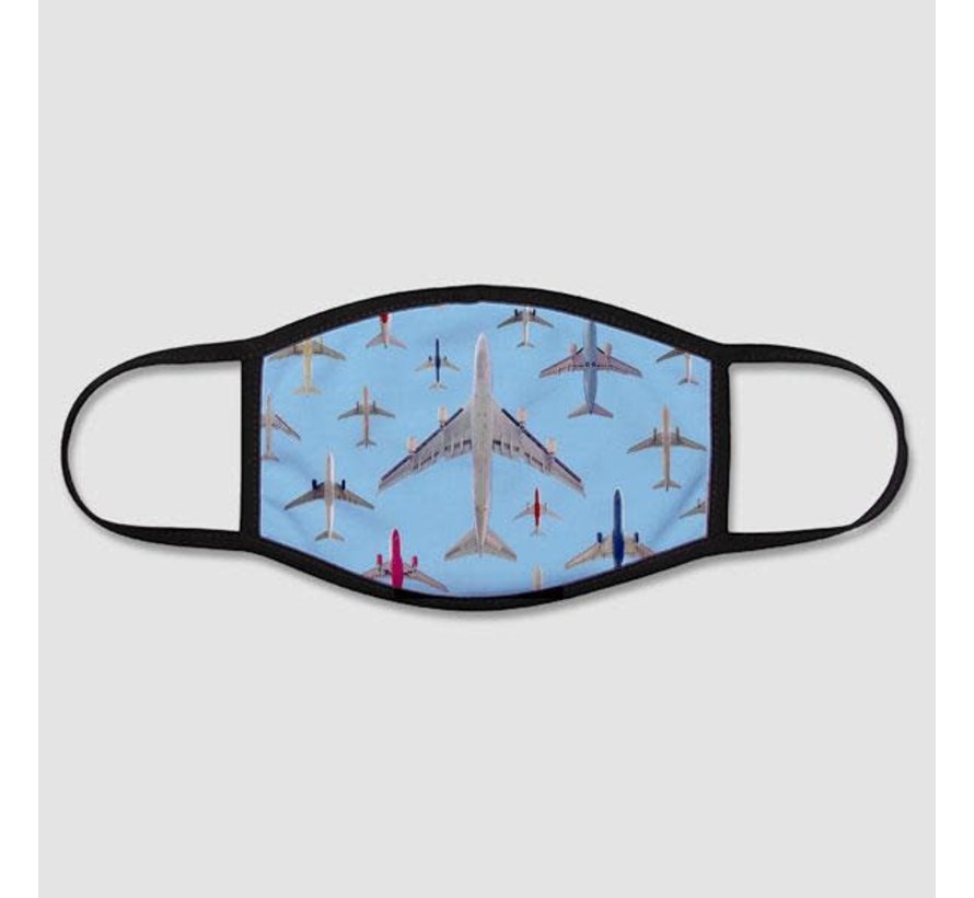 Airplanes Above - Face Mask - Regular / Medium