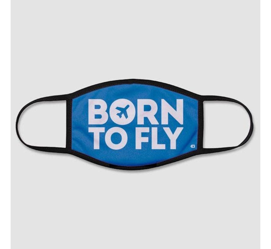 Born To Fly - Face Mask - Regular / Medium / Blue