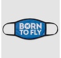 Born To Fly - Face Mask - Regular / Small (Kids) / Blue