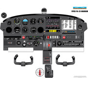 Aviation Training Graphics Cockpit Training Poster Piper PA28 Warrior