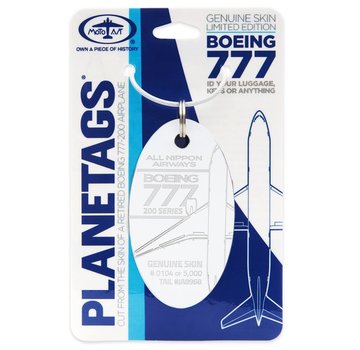 PlaneTags ANA B-777 Tail#JA8968 White