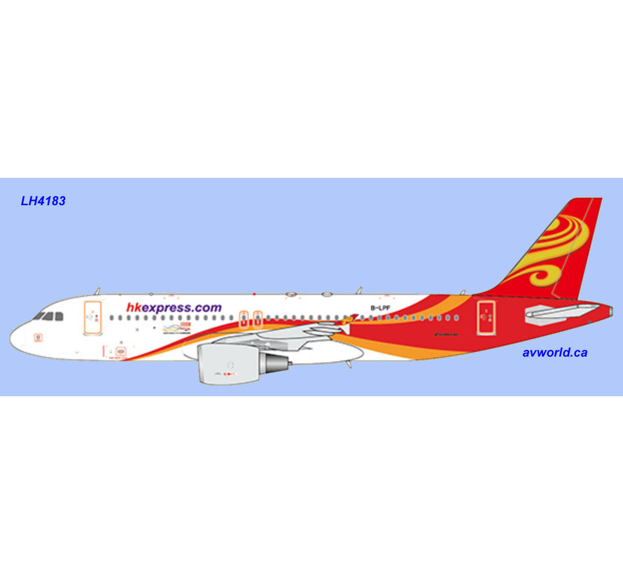 A320-200 B-LPF HK Express Hainan livery 1:400