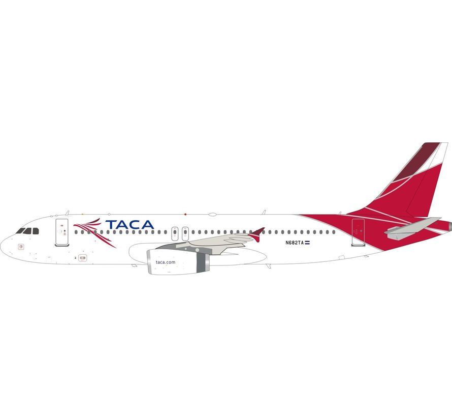 A320 TACA 2008 final livery N682TA 1:200 with stand