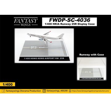 Fantasy Wings Hong Kong Airport Runway 25R Display Case 1:400