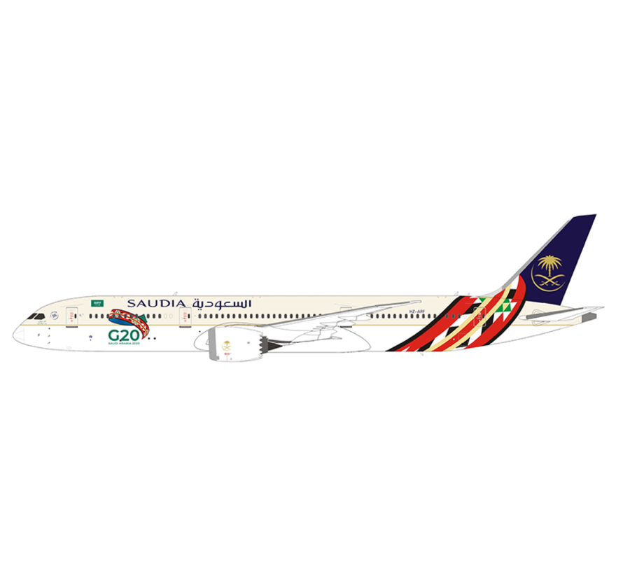 B787-9 Dreamliner Saudia G20 HZ-ARF 1:400