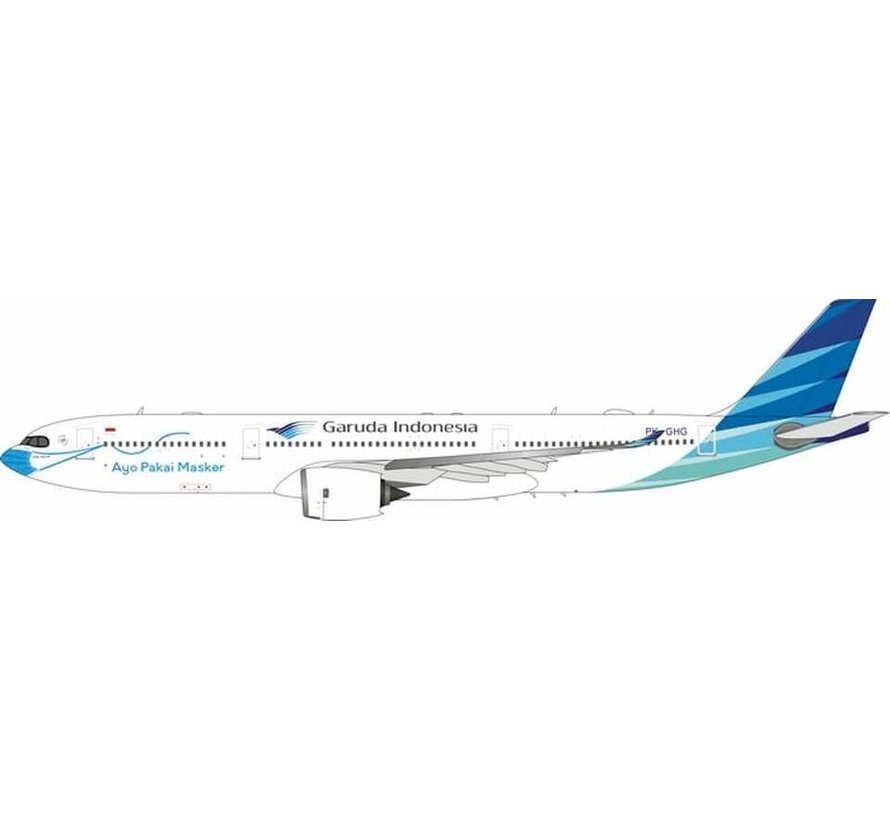 B737-800W Garuda Ayo Pakai Masker PK-GFQ 1:400