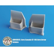 Iroquois CF105 Avro Arrow Intakes 1:48 for Hobbycraft kit HC1659 only