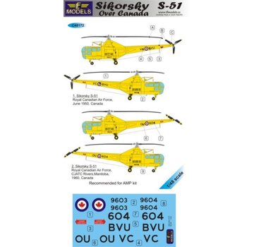 LF Decals Sikorsky R-5/S-51 over Canada 1:48