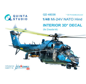 Quinta Mil Mi-24V NATO (black panels) 1:48 for Zvezda