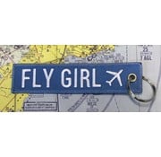 Key Chain Fly Girl blue