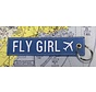 Keychain Fly Girl Blue