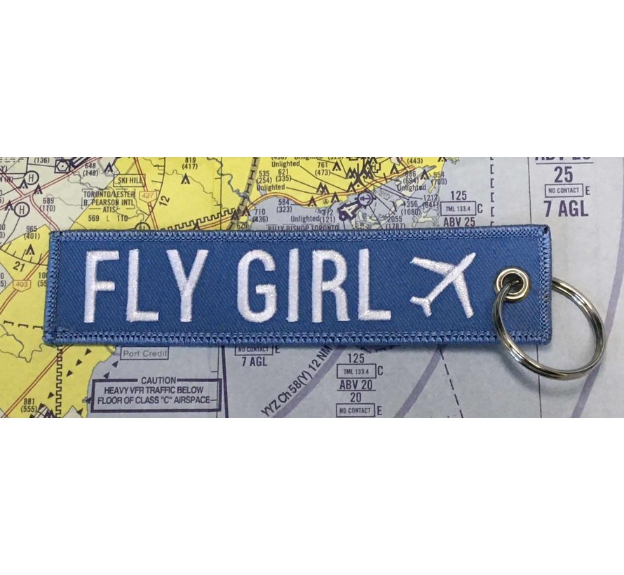 Key Chain Fly Girl blue