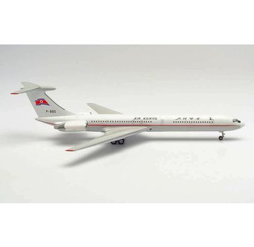 Herpa Il62M Air Koryo P-885 1:200 with stand
