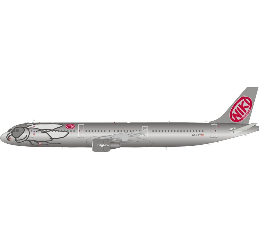 A321-200 Niki OE-LET 1:200 with stand