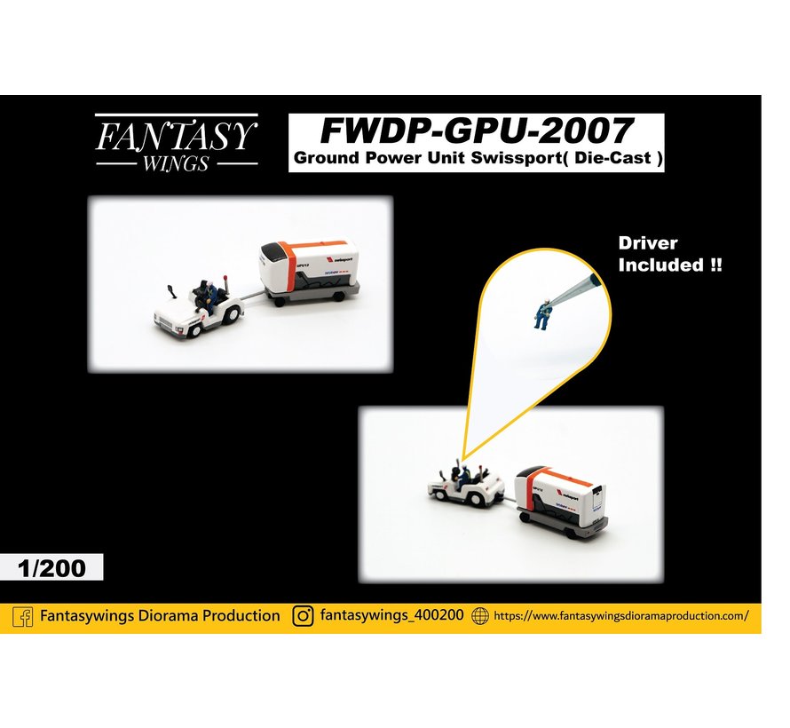 Ground  Power Unit GPU Swissport 1:200