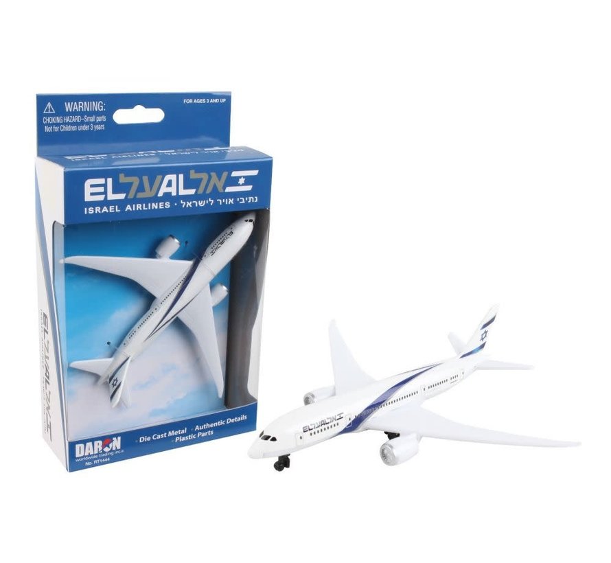 ElAl B787-9 Dreamliner Single Plane Diecast Toy
