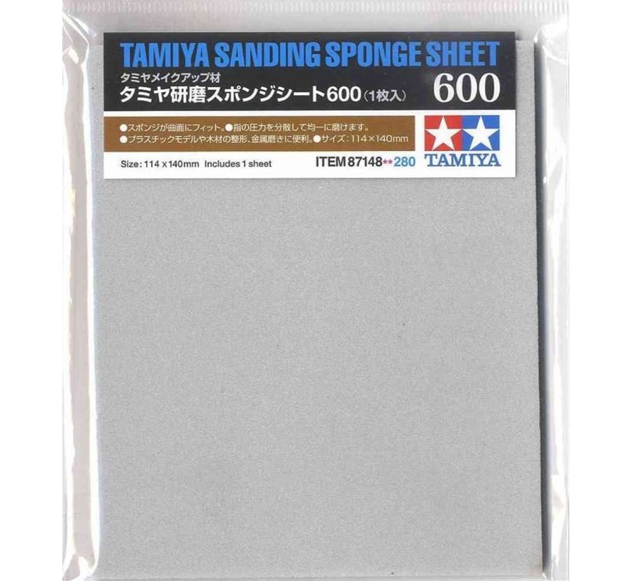 Sanding Sponge 600 grit sheet