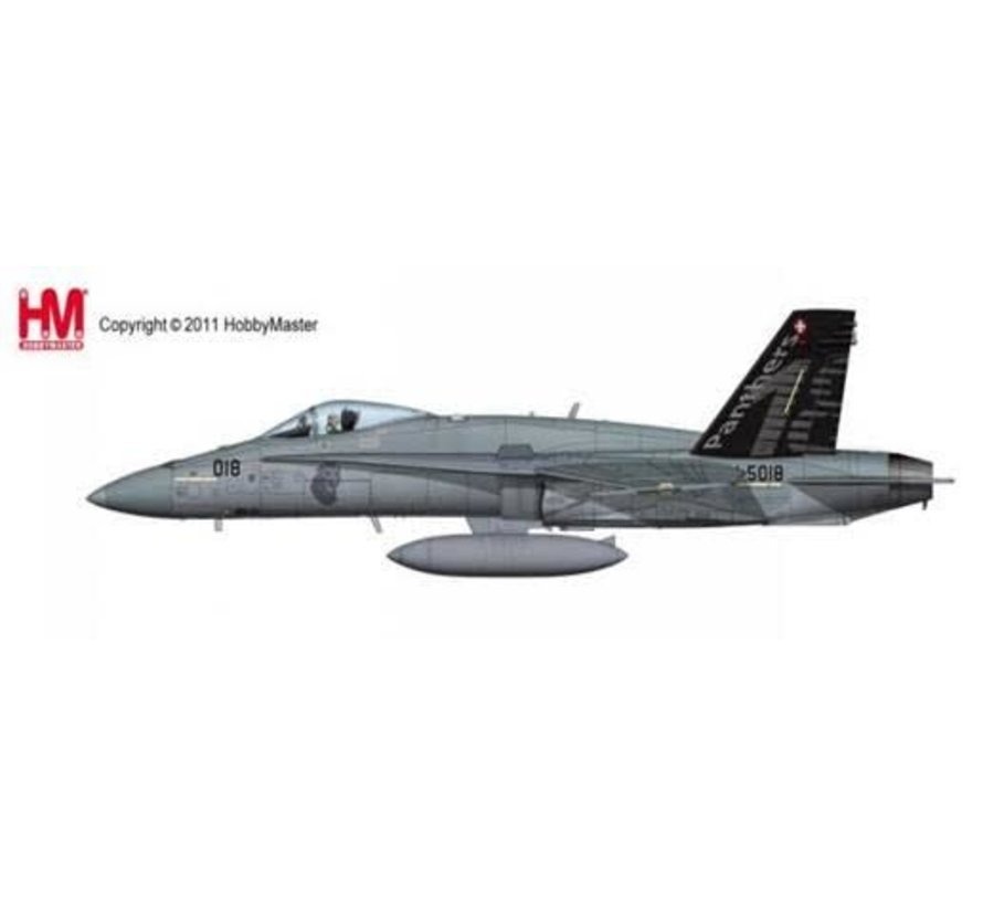 FA18C Hornet 18 Sqn Panthers Swiss Air Force J-5018 1:72