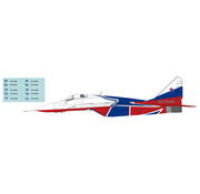 Hobby Master MiG29 Fulcrum Strizhi Aerobatic Team Russian AF 1:72 (decal numbers)